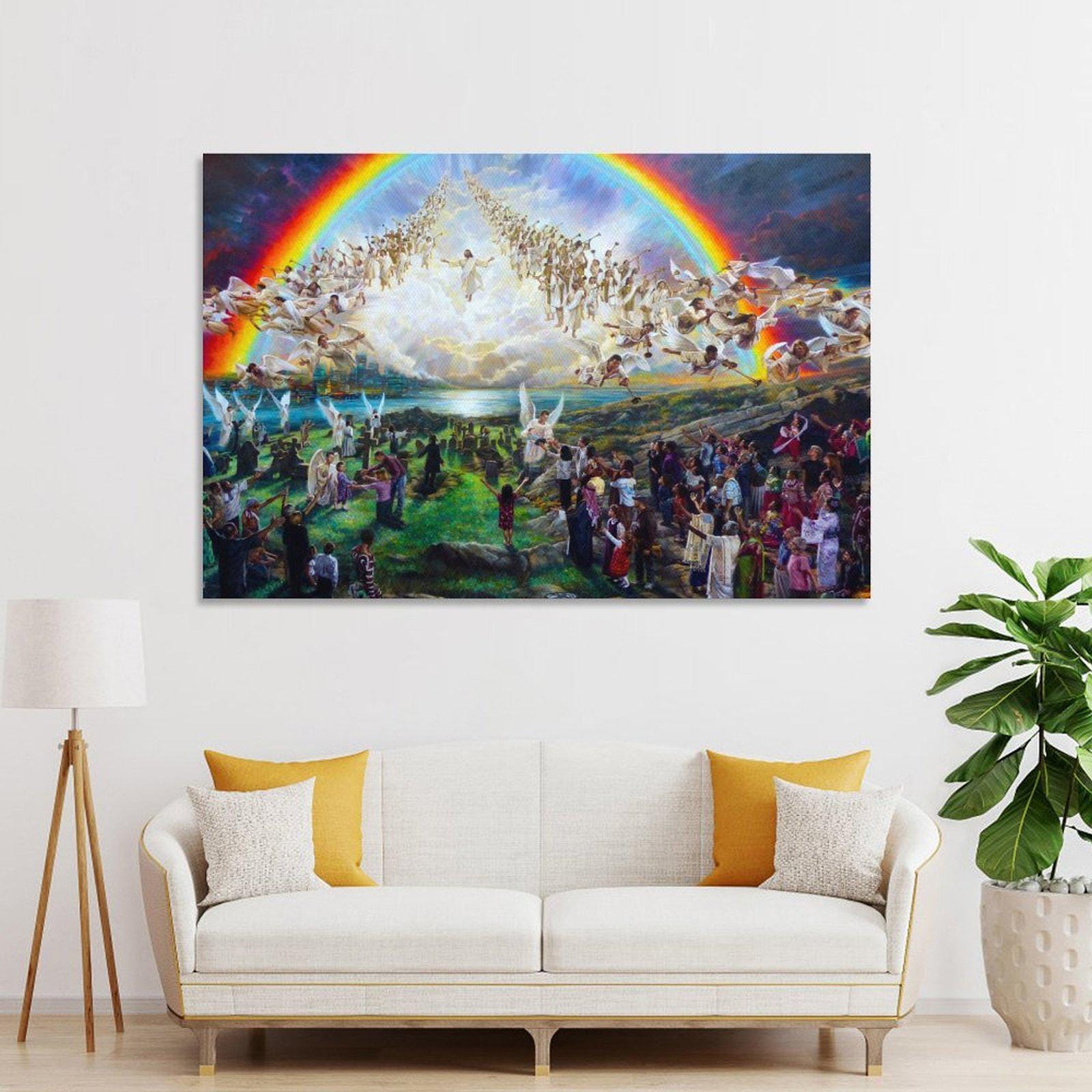 Second Coming Jesus Christ Wall Art, Religious Painting Canvas Print - Etsy