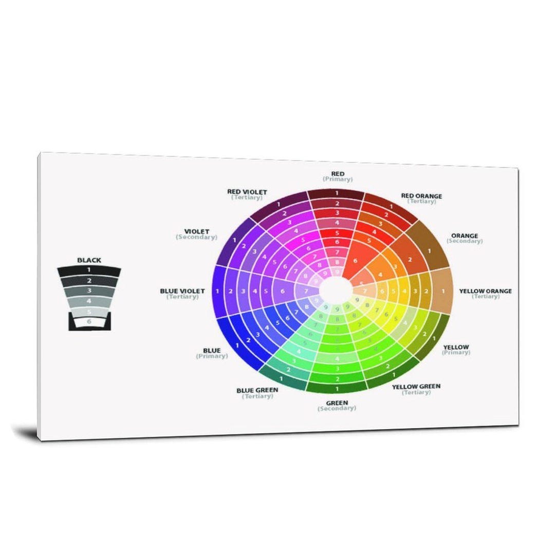 Advanced Hair Color Wheel Hair Color Wheel Posterwall Art Living Room Posters Bedroom Painting - Etsy