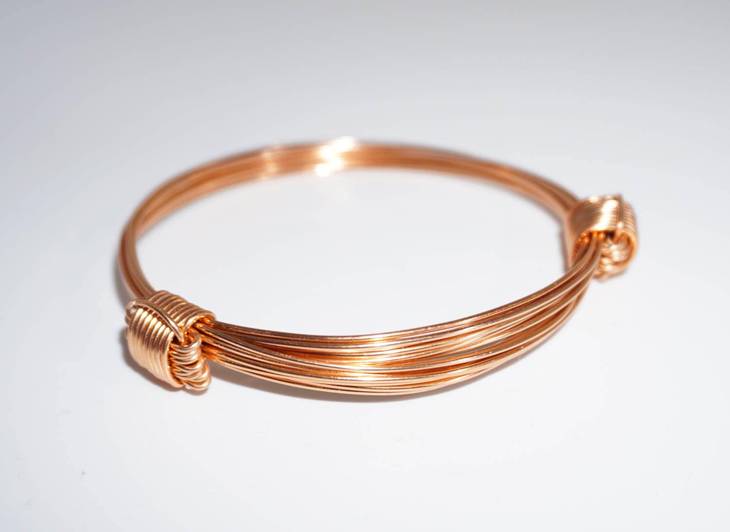 African Elephant Hair Bracelet 2 Knot COPPER Color METAL V1 Etsy