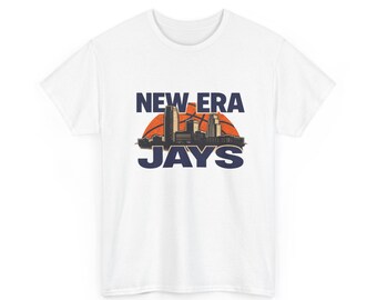 Camiseta New Era Jays / Camiseta de baloncesto de Creighton / Entrenador Alan Huss