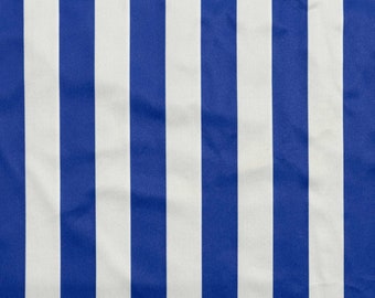 Blue and White Vertical Stripe PUL