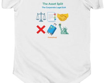 Baby Bodysuit with Playful Emoji Message - The Asset Split