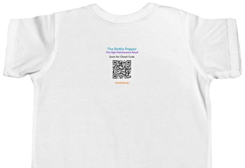 Baby Bodysuit with Playful Emoji Message - The Bottle Popper Bild 2