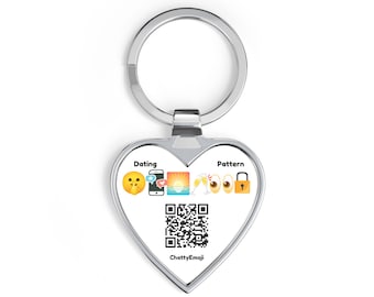 Herz Schlüsselanhänger mit Emoji Dating Muster - Die ""SoftLaunch"" Strategie."