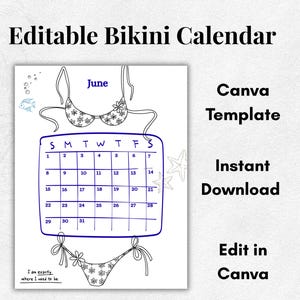 Swimsuit calendar - Etsy 日本
