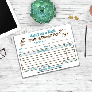 Custom Designed 2-Part Carbonless Order Form in quarter size 4.25 x 5.5 printed in Booklet Form Use Logo for Personalized Receipt Book image 7