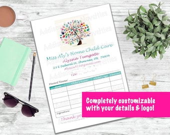 Custom Designed 2-Part Carbonless Order Forms in our Half Size (8.5