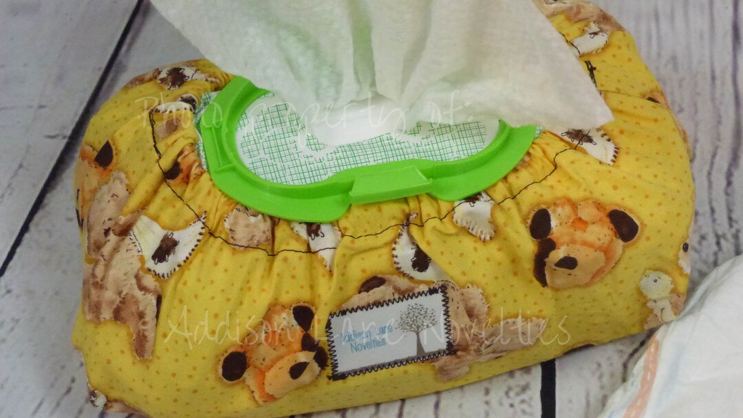 Baby Wipe Cover Bear Wipes Cover Teddy Bear Wipe Cover Etsy