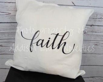 Farmhouse pillow cover 20x20 with insert included