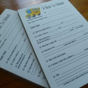 Note To School Notepads | Addison Lane Novelties