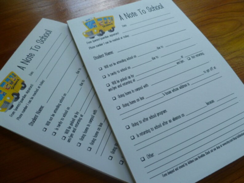 Note To School Notepads | Addison Lane Novelties