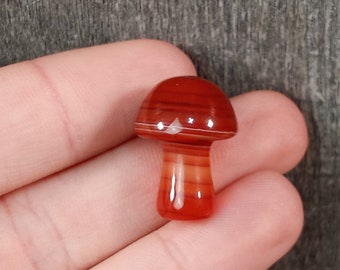 Carnelian Fairy Mushroom Small Shaped Stone