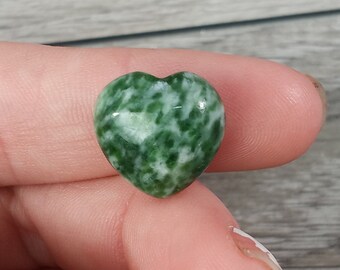 Tree Agate Small Stone Puffy 15 mm Heart K209A