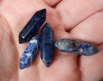 Sodalite Double Terminated 20 mm approx. Carved Point J60