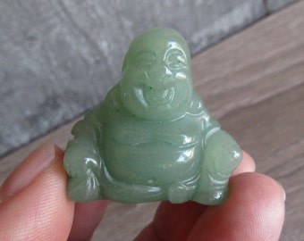 Aventurine Happy Buddha Medium Stone Figurine Fig 5