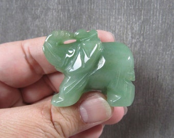 Aventurine Elephant Stone 1.5 inch plus Figurine Fig180