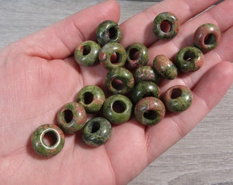 Unakite Pi Stone 14 mm Donut L18