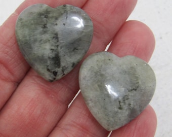 Labradorite Heart Flat 25 mm Shaped Stone