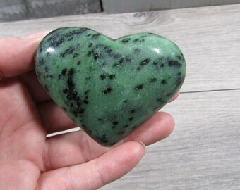 Ruby Zoisite Heart Shaped Stone 4.96 oz Crystal