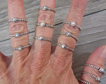 Pearl Sterling Silver Ring Z60