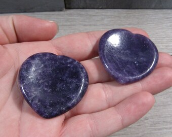 Lepidolite Heart Worry Stone E52