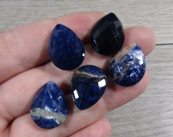 Sodalite Small Faceted Drop J145