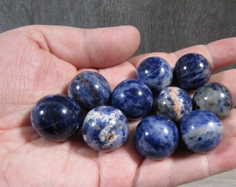 Sodalite Crystal 20 mm Small Stone Sphere S1