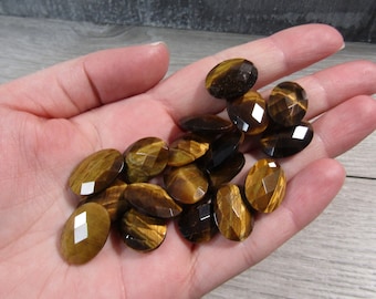 Tiger Eye Faceted Oval Small Crystal