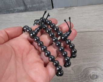 Hematite Mala Power Bracelet 8 mm