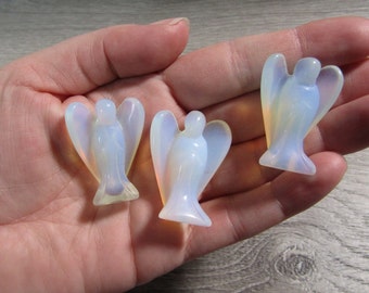 Opalite Stone Angel Figurine 1.5 inch Fig 52