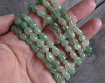 Aventurine Stretchy String Oval Bracelet 029