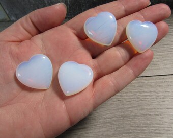 Opalite Flat 25 mm Heart K362