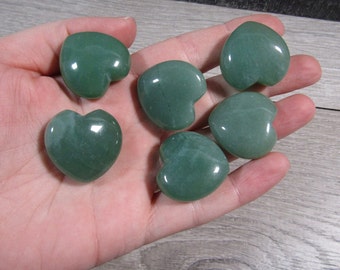 Aventurine Heart Puffy 27 mm Crystal