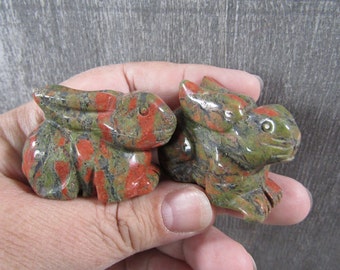 Unakite Bunny Rabbit Large 2 inch Fig221