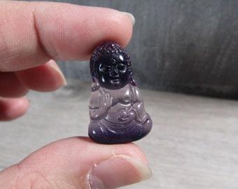 Fluorite Buddha Bead Stone Figurine