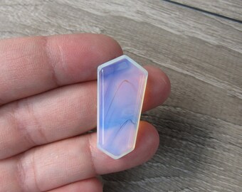 Opalite Double Terminated Flat Wand 1 inch + Crystal