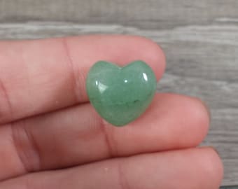 Aventurine Small Puffy 15 mm Heart K210