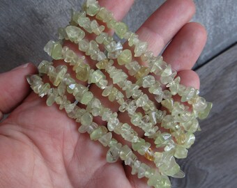 Prehnite Stretchy String Bracelet G237