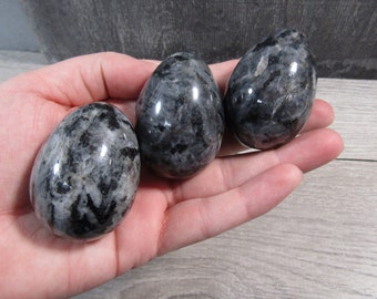 Larvikite Egg 48 x 36 Crystal M61