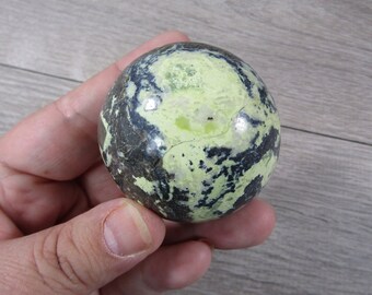 Peruvian Serpentine w Magnatite Sphere 8.2 ounces 52 mm #8756 cc