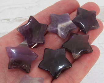 Amethyst Gemstone 22 mm Star K136