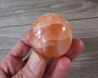 Orange Selenite 1.5 inch Sphere SL101