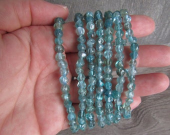 Blue Apatite Stretchy String Bracelet G22