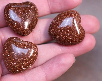 Goldstone Puffy 25 mm Heart K236