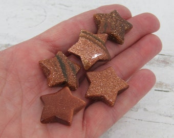 Goldstone Gemstone 21 mm Star F462