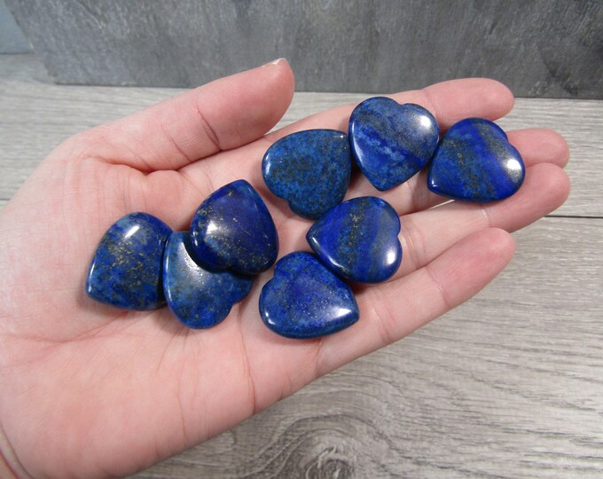 Featured listing image: Lapis Flat 25 mm Heart K202