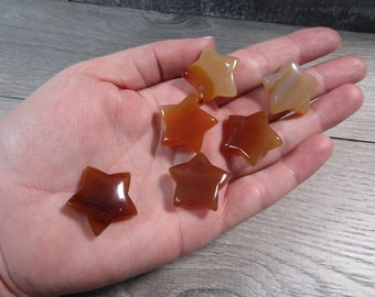 Carnelian Gemstone 21 mm Star K277