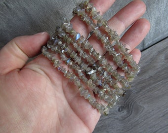 Labradorite Small Chip Bracelet 274