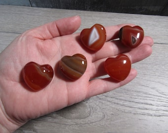 Carnelian Stone Shaped 25 mm Heart K229