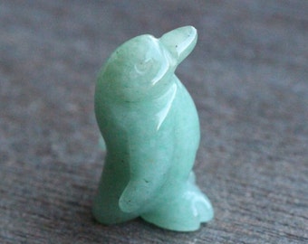 Aventurine Stone Penguin Figurine F176